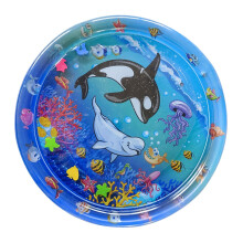 Cat Water Play Mat 100cm – Durable PVC Cooling Sensory Splash Pad for Cats Indoor Outdoor Use