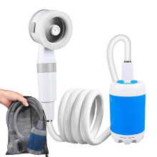 Portable Camping Shower with Dual Spray Modes, Rechargeable 5000mAh Battery for Hiking RV Travel
