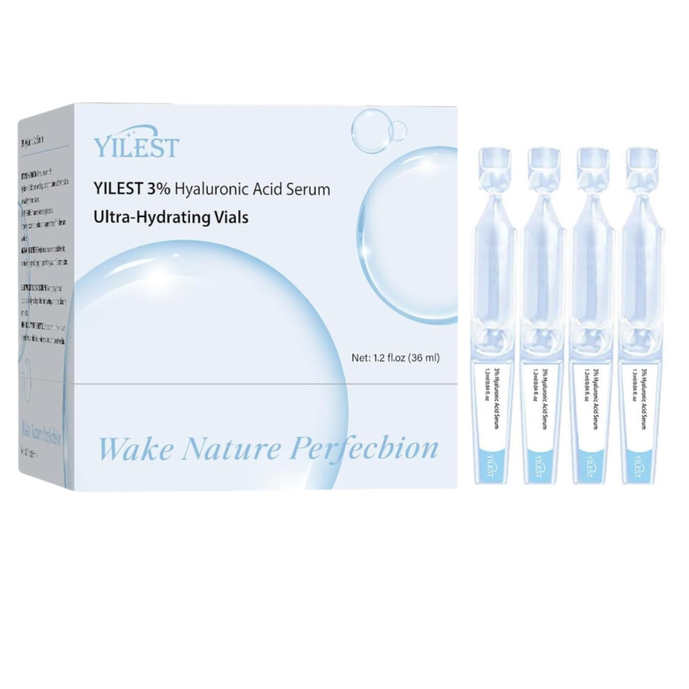 30pcs 3% Hyaluronic Acid Serum Vials for Deep Hydration and LongLasting Moisture