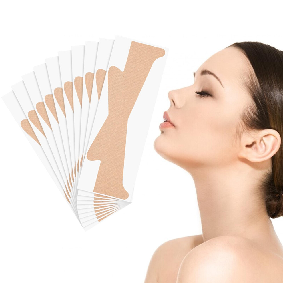 20Pcs Invisible Neck Lift Tape and Skin Tone Wrinkle Patches for Double Chin Tightening