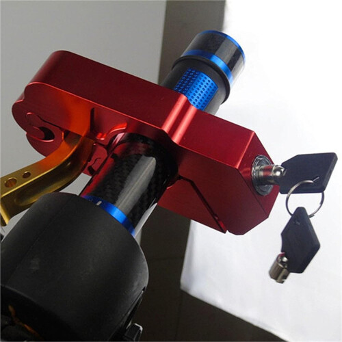 Motorcycle Handlebar Brake Lock Heavy Duty AntiTheft Security Fits Various Bikes Black 1