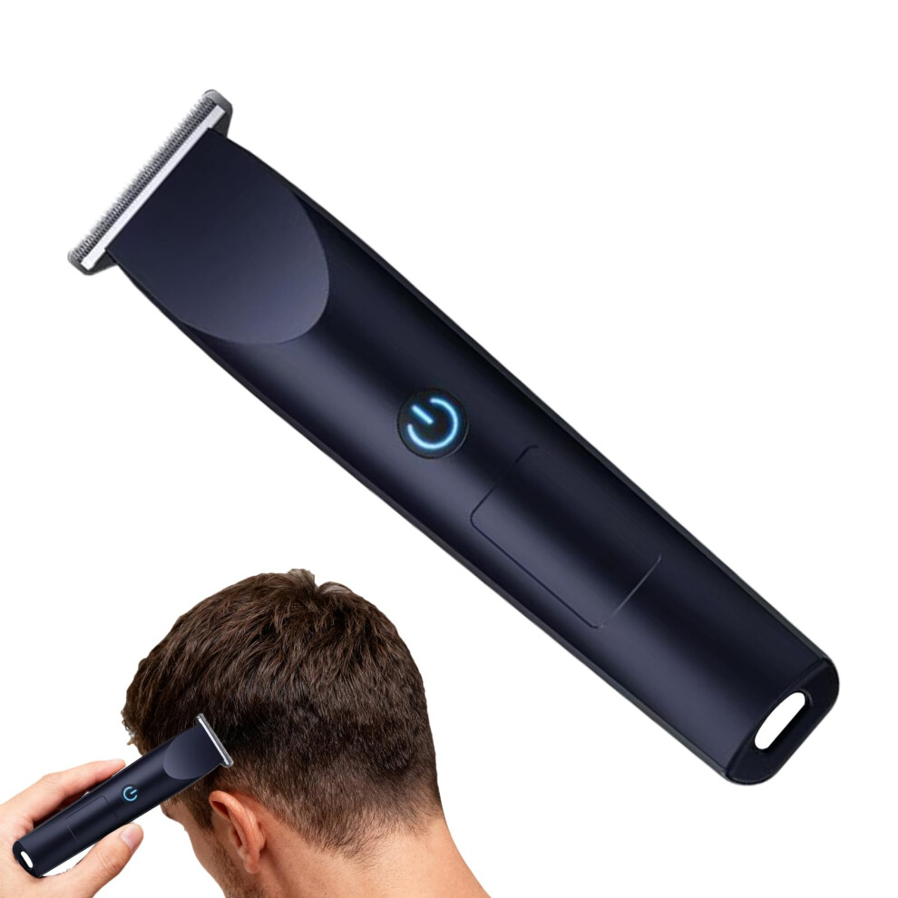 Black Electric Shaver For Men Wireless Portable Waterproof Trimmer For Face Beard Eyebrow Care