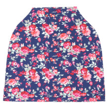 Breathable Soft Polyester Nursing Cover for Breastfeeding Moms with Windproof Private Coverage Dark Blue