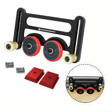 Aluminium Alloy Bearing Roller Feeder Adjustable DoubleWheel Bearings And Sliders, Pushing Guide For Table Saw Router