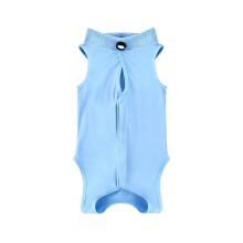 Cat Recovery Suit for Surgery and Wounds, Soft Breathable ECollar Alternative, AntiLicking Pet Pajamas Blue S