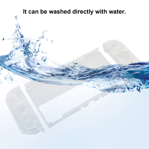 GNO-005 Funda de cristal transparente para Switch OLED Joy Pad 2