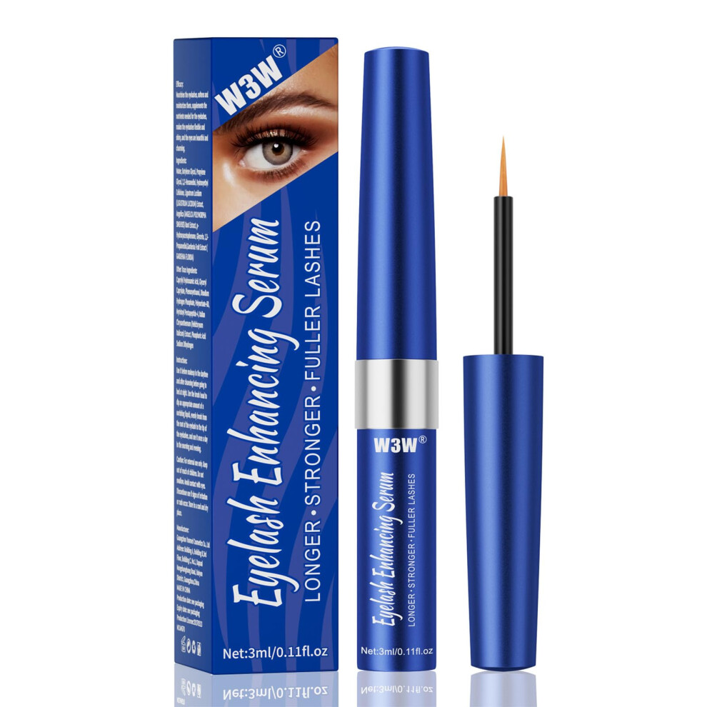 Dark/Blue Eyelash Growth Serum Boosts Longer Thicker Lashes, Natural Lash Enhancing Serum 3Ml