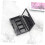 Empty Eyeshadow Palette with Compartments, Compact Travel Makeup Case, Black Refillable Design 3