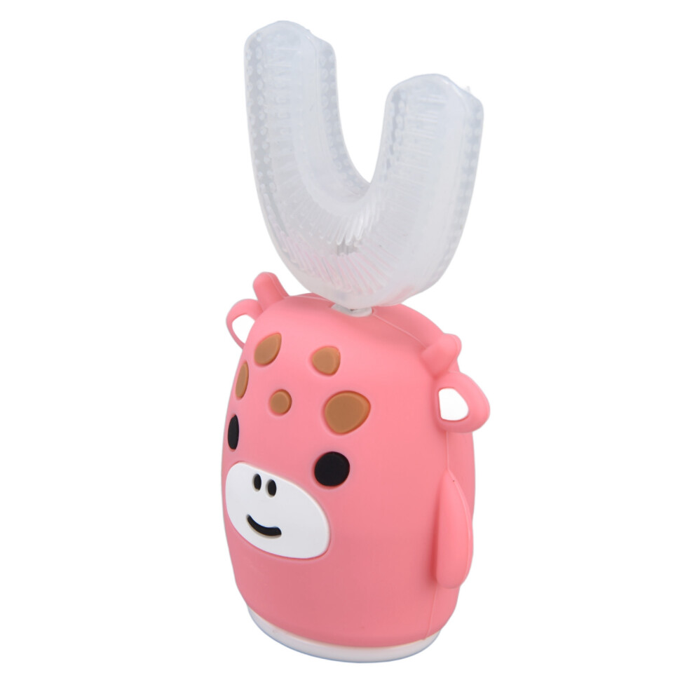 Pink Kids U Shape Electric Toothbrush 360 Cleaning, 111G