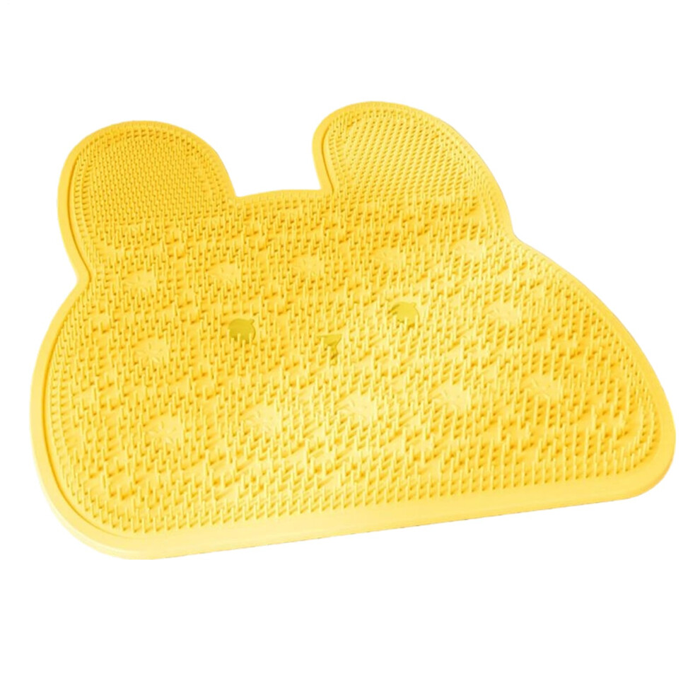 Shower Foot Scrubber with NonSlip Suction Cups, Bunny Shape Silicone Bristles for Bathroom Cleaning