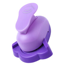 Portable Colored Paper Punch DIY Scrapbooking Card Making ABS Material Comfortable Joystick Home Office Use Random Color