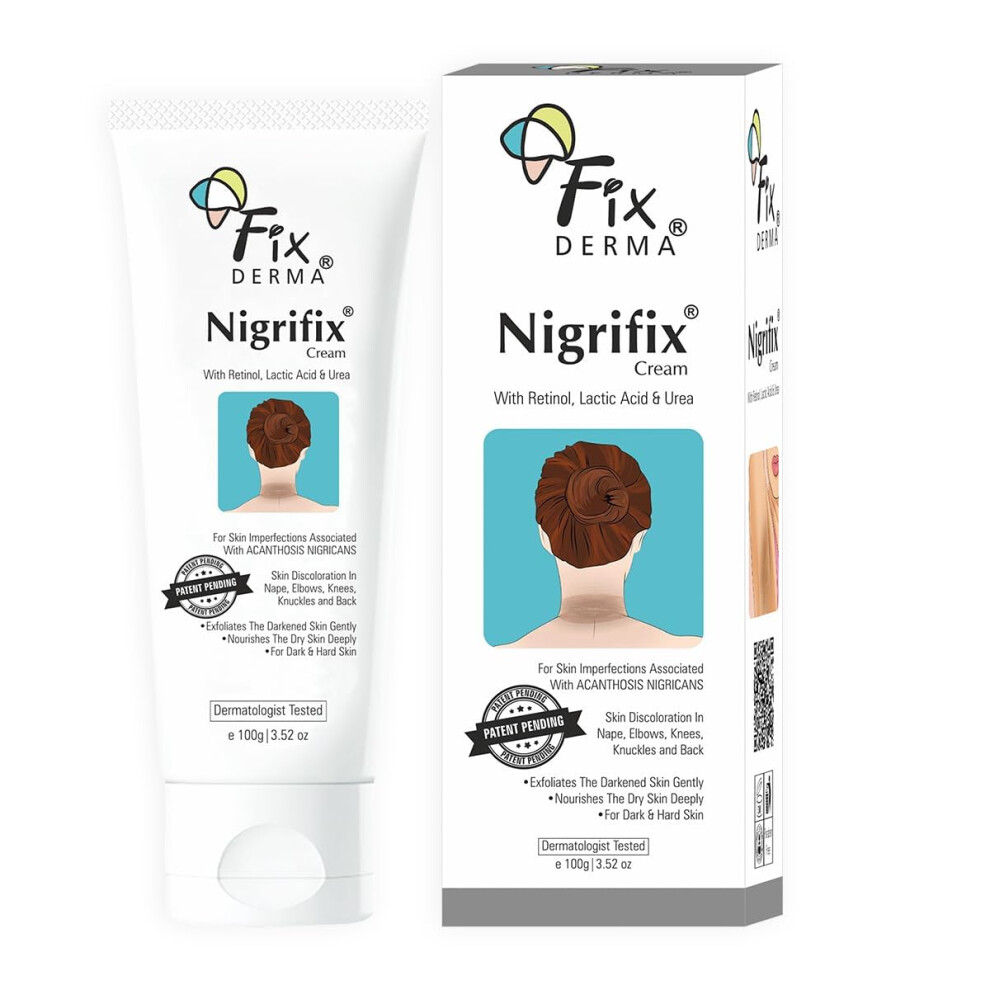 Cream/Dark Acanthosis Nigricans With Retinol And Lactic Acid For Neck Armpits Elbows Knuckles 3.38Oz