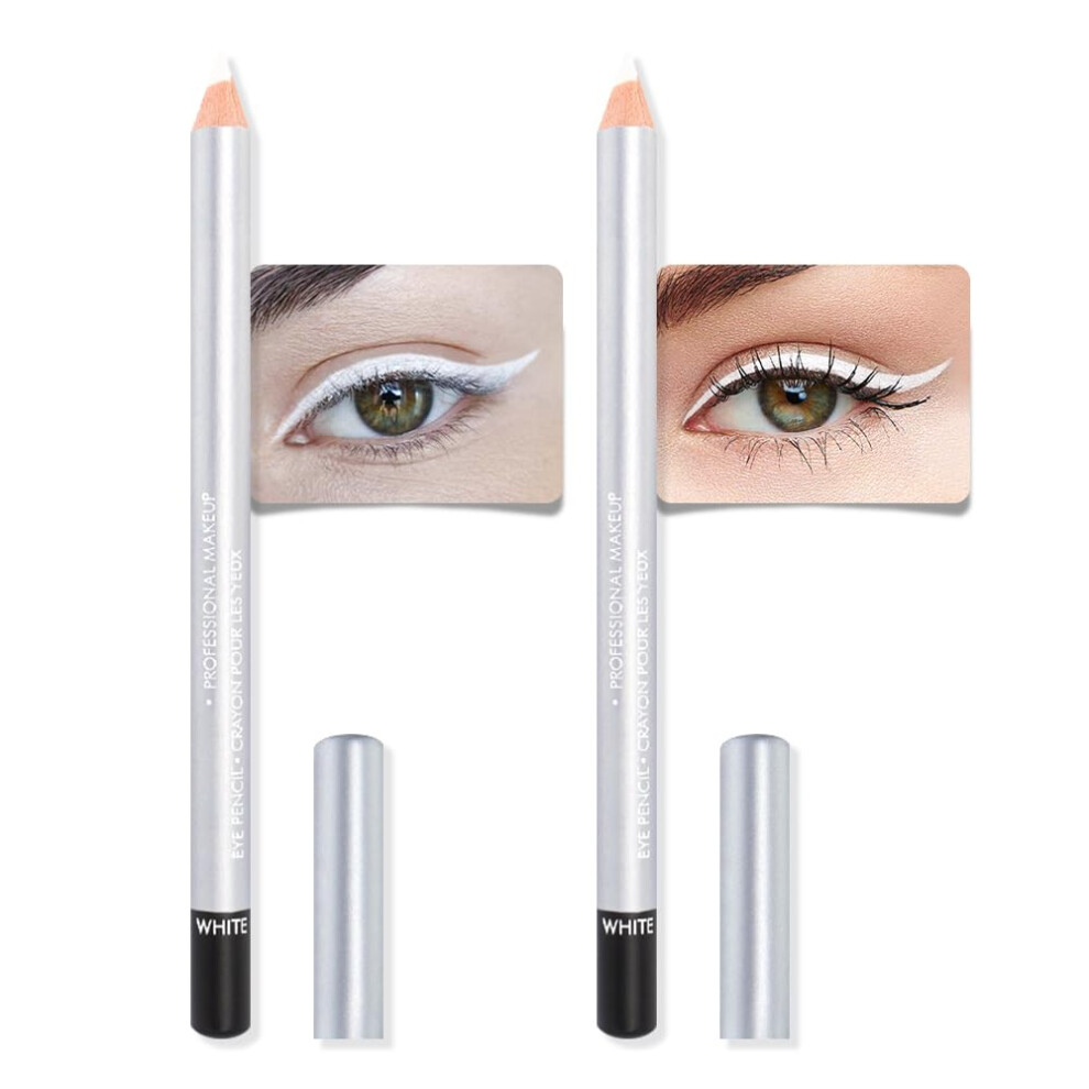 Waterproof Gel Eyeliner Pencil Set 4 in 1 Multiuse Smudge Proof Vivid Colors Quick Dry