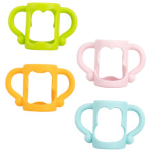 4pcs Silicone Baby Bottle Handles NonSlip Ergonomic Grip Soft FoodGrade Sleeve for Feeding Bottles