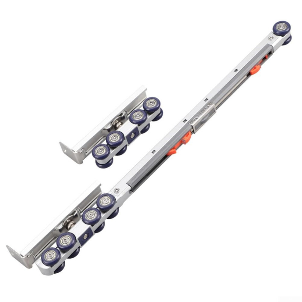 Sliding Door Pulley Bidirectional Damping Buffer Zinc Alloy Hanging Rail Wheel For Wooden Doors Quiet Operation 100 Kg 9174973555360