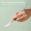 Soft Silicone Dual‑Head Baby Feeding and Fruit Scraper Spoon with Storage Box – Light Green 3