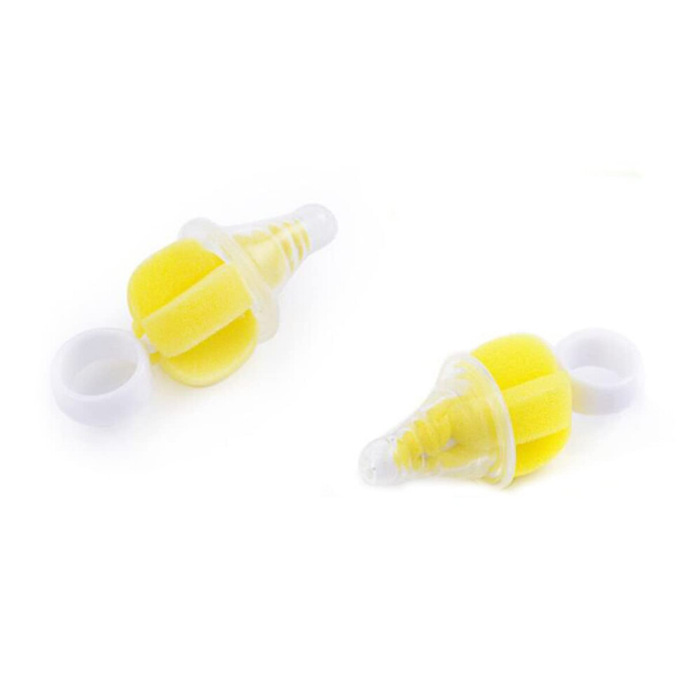 20pcs Soft Sponge Pacifier Cleaning Brush Set Baby Bottle Nipple Cleaner for Travel and Home