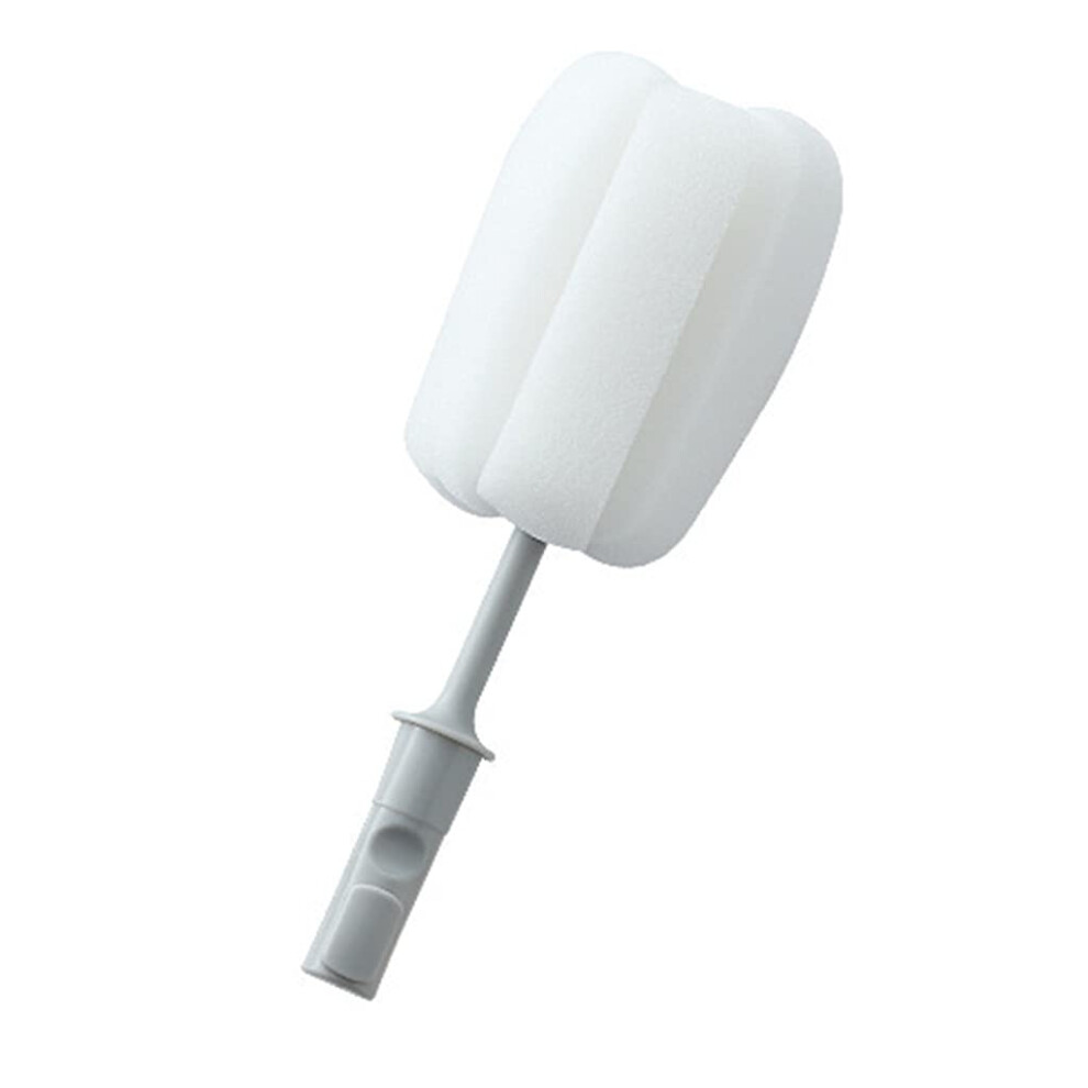 Long Handle Bottle Cleaning Brush with Detachable Sponge Head for Wine Glasses Baby Bottles Mugs