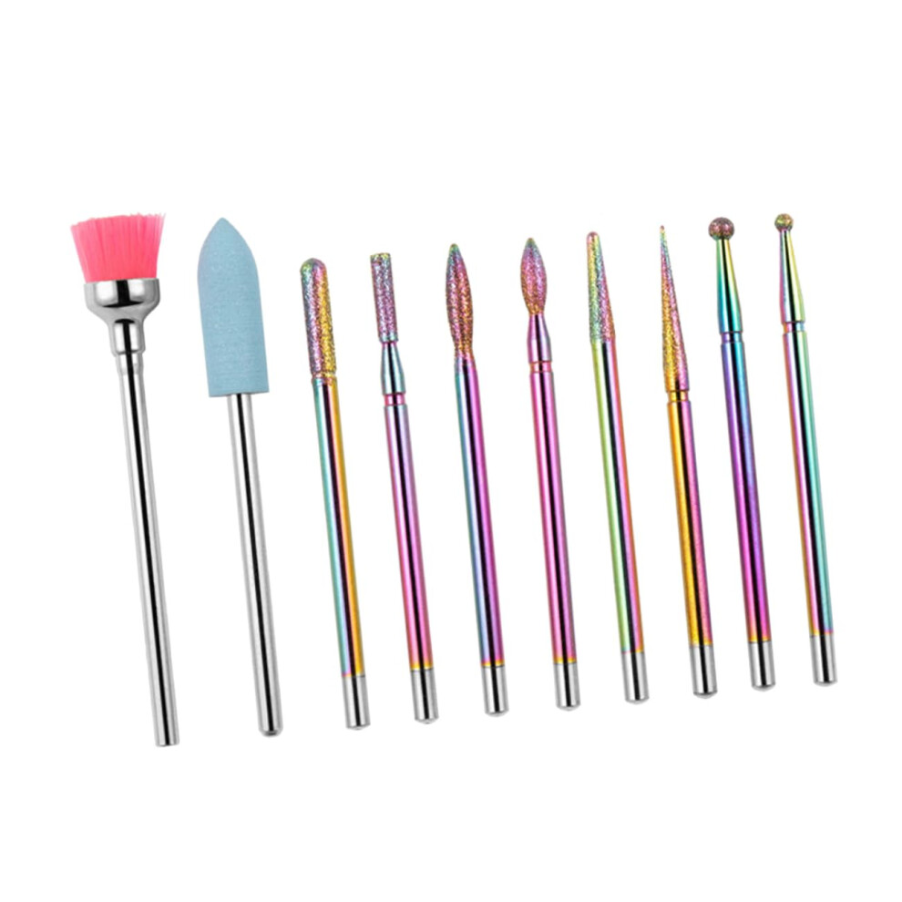 Electric Nail Drill for Manicure and Pedicure with Multiple Grinding Heads Nail Polishing Kit