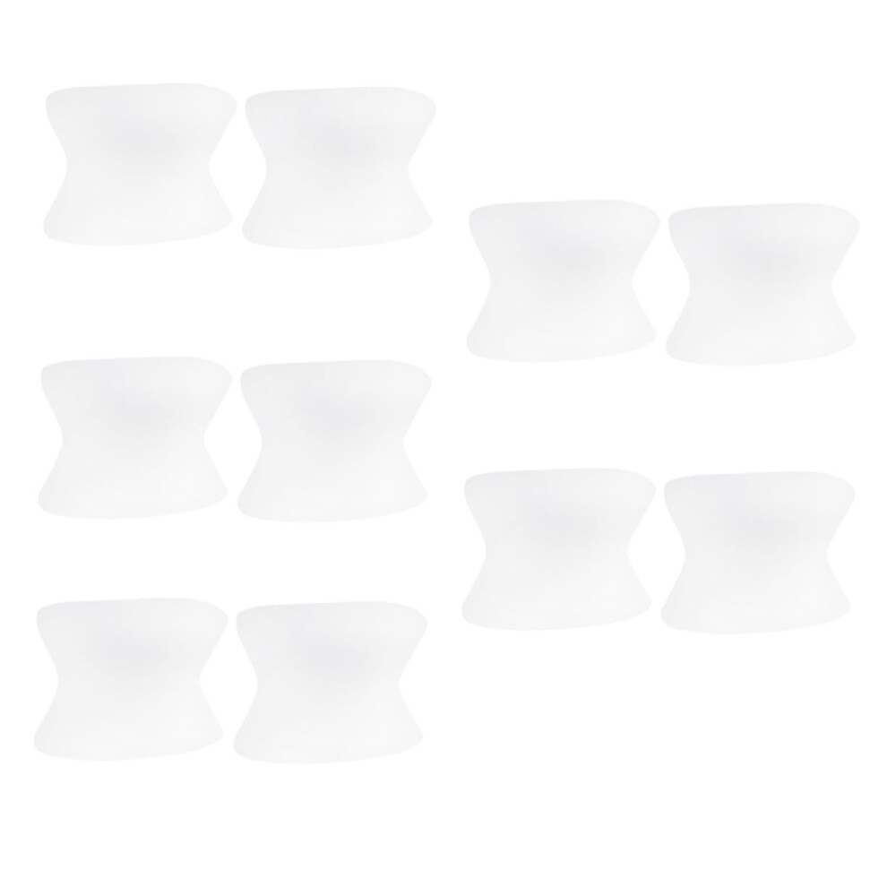 White Toe Separators For Bunions Relief, Soft Sebs Toe Spacers, Reusable Washable Foot Alignment Support