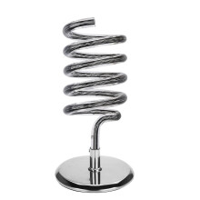 Hair Dryer Holder with Stainless Steel Base, Anti‑Slip Grip and Acrylic Stand for Salon or Home