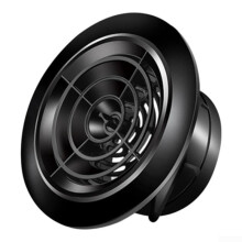 ABS Round Ventilation Exhaust Fan with Rotating Air Vent Cover for Kitchen Bathroom, 100mm