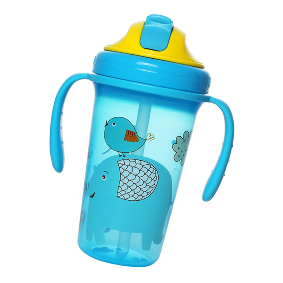 Leakproof Sippy Cup with Handle for Toddlers, Wide Mouth Baby Drinking Cup Spill Proof