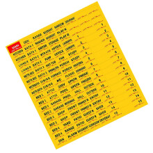 Circuit Breaker Labels Waterproof Electrical Box Labels Removable Electrician Tags Yellow For Living Room Patio Shed