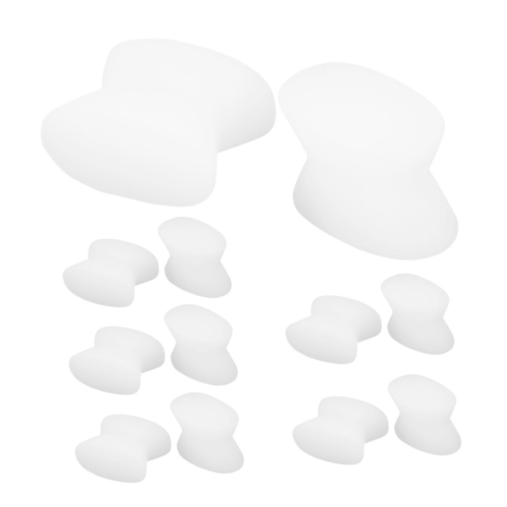 12pcs Soft Gel Toe Separators for Pedicure and Daily Wear Bunion Correctors Ergonomic Foot Care