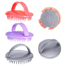 3PCS Scalp Massager Shampoo Brush with Soft Silicone Bristles for Wet or Dry Hair AntiDandruff