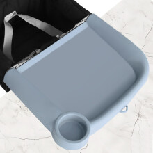 Silicone Baby Feeding Tray for HookOn  Chairs, NonSlip AntiSpill Full Coverage, Dishwasher Safe Removable Design (Blue)