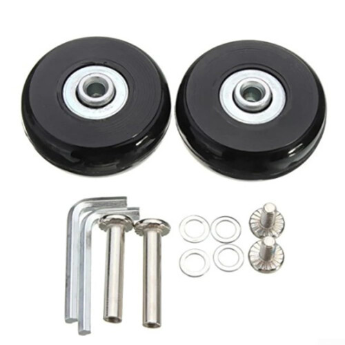 Easily Replaceable Travel Bag Wheels, Includes Essential Accessories, 50x18mm, Universal Luggage Wheel Replacement
