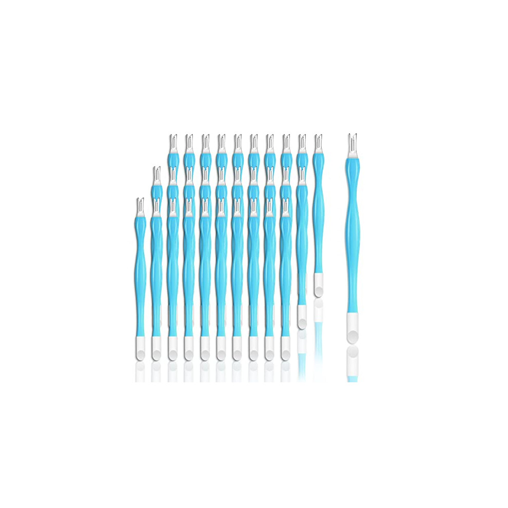 Cuticle Pusher and Cutter Set 30pcs DualEnded Remover Tool Ergonomic NonSlip Grip for Nail Care