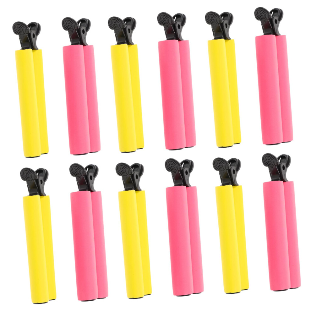 Hair Curlers Perm Rods Set with Heat Isolation Sponge Rollers for Home and Salon Styling 12pcs