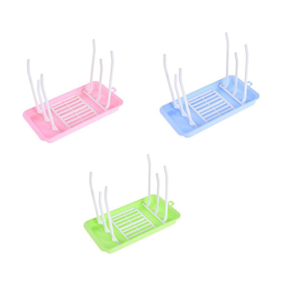 Baby Bottle Drying Rack Foldable SpaceSaving MultiHeight Holder for Nipples Sippy Cups and Accessories