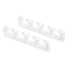 Silicone Toe Separators for Pedicure, Transparent Toe Dividers for Nail Art, Women's Foot Care 2pcs