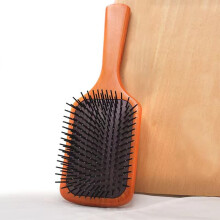 Wooden Paddle Hair Brush for Detangling and Smoothing, Ergonomic Handle, Eco Friendly Design