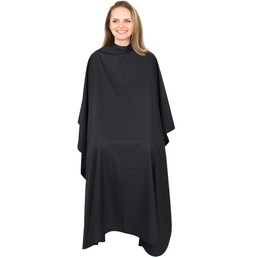 Hair Cutting Cape for Adults with Silicone Neck Seal, Water Resistant Salon Hair Cape 63x55in
