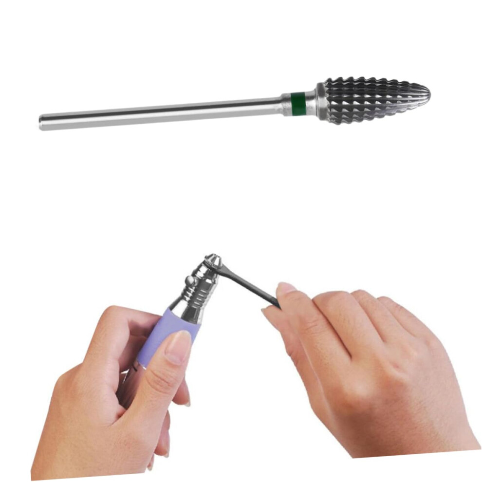 Tungsten Carbide Nail Drill Bit Small Round Head for Precise Cuticle and Dead Skin Removal