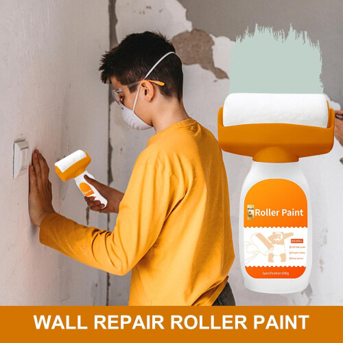 Wall  Roller with 500g Paste, AllinOne Wall Patch Kit for Cracks, Holes and Stains 1