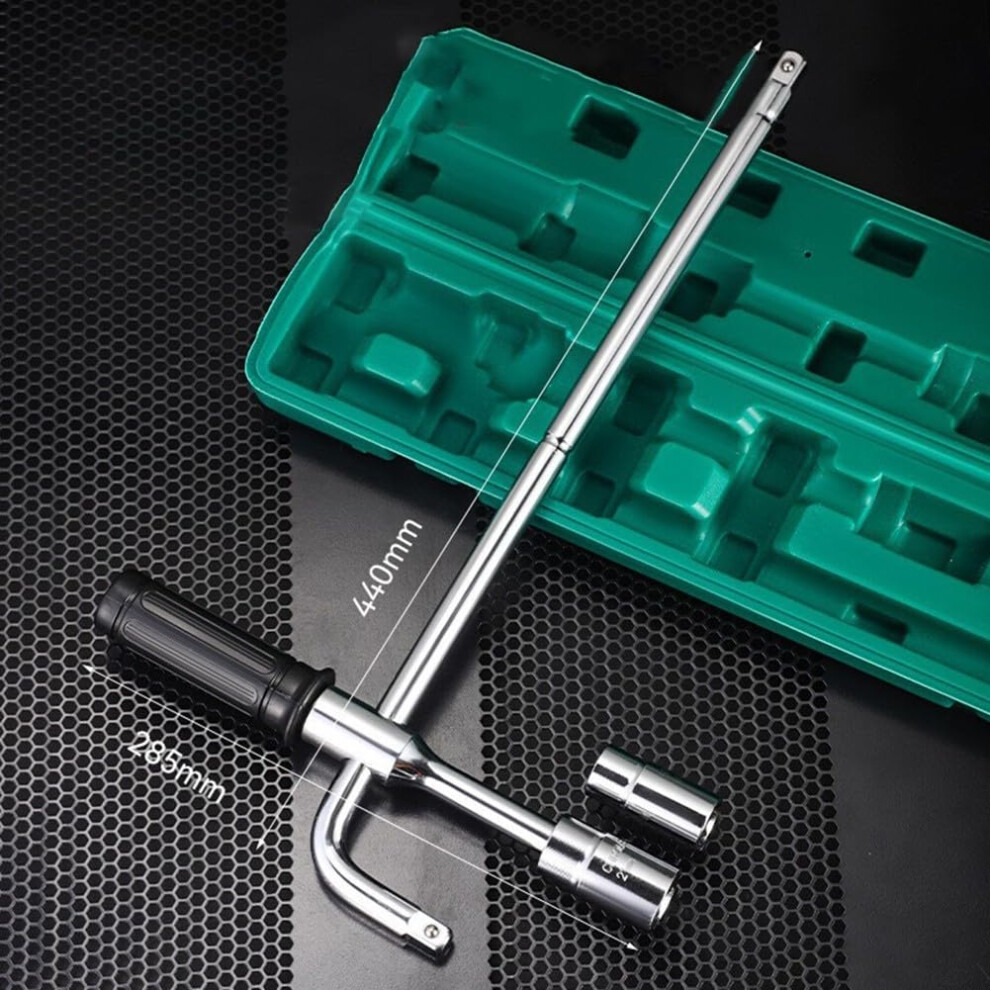 Socket Wrench For Quick Tire Changes With Ergonomic Grip And Multiple Socket Sizes 9044945450545
