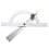 Precision 100x150mm Adjustable Angle Ruler Laser Engraved Carbon Steel 7