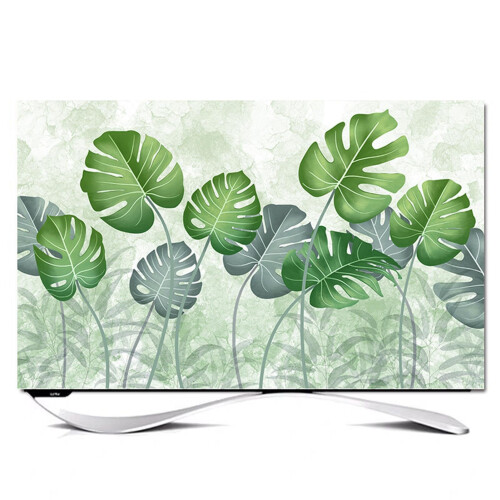 TV Dust Cover 75Inch Polyester Microfiber Cloth For FlatScreen Televisions Protection