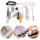 String Organizer Guitar Repairing Kit Fret Rocker Leveling Measuring Tool Hex Wrench Set String Action Ruler Maintenance Tools Change Strings Adjust 7
