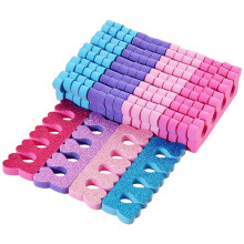 24Piece Heart Shaped Toe Separators for Pedicure, Soft Washable Spacers for Smudge Nail Art