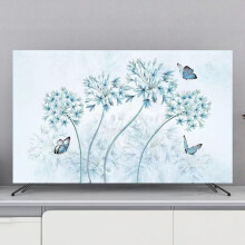TV Dust Cover for 3285 Inch Flat and Curved Screen, Decorative Flannel Protector, Dust Proof
