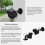 Security Camera Mount 360 Rotation Weatherproof Full Coverage Outdoor PVC Adjustable Bracket White 2