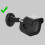 Security Camera Mount 360 Rotation Weatherproof Full Coverage Outdoor PVC Adjustable Bracket White 4