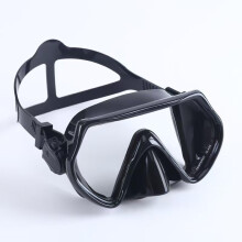 Adult Tempered Glass Snorkel Mask with LeakProof Design and Adjustable Strap for Scuba Diving