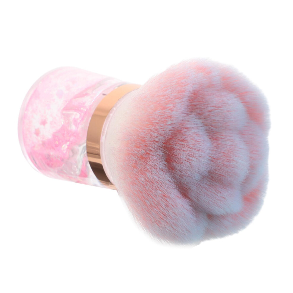 Flower Shaped Nail Dust Brush with Soft Bristles for Manicure Dust Removal and Clean Workspace